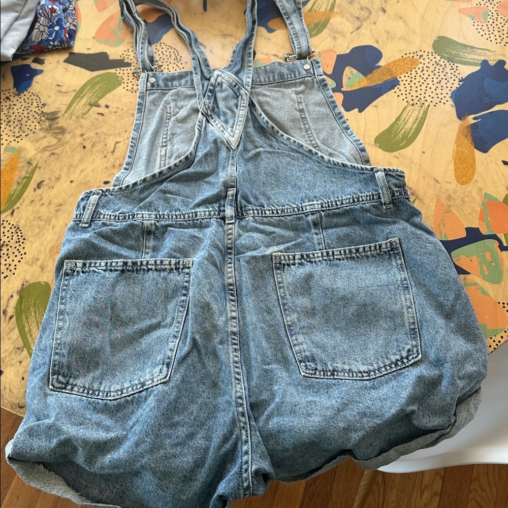 Free People We The Free Ziggy Overall Shorts - Picture 3 of 3
